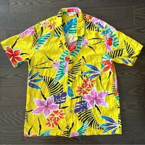 Vintage Live Honolulu Hawaii Aloha Hawaiian Short Sleeve Shirt